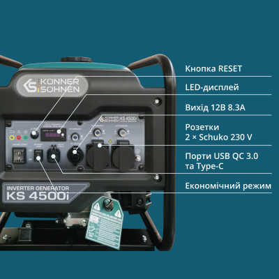 Инверторный генератор KS 4500i