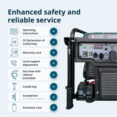Інверторний генератор KS 6500iEG (бензин/газ)
