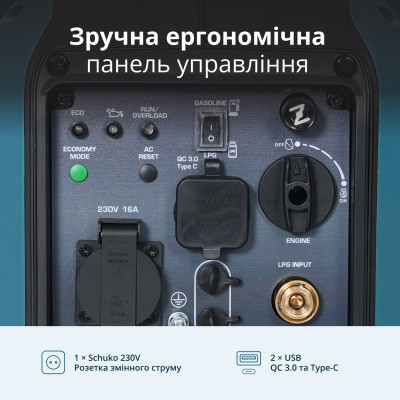 Інверторний Генератор (газ/бензин) KS 1900iG S