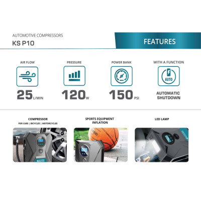 Автомобільний компресор KS P10