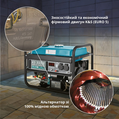 Бензиновий генератор «Könner & Söhnen» KS 3000