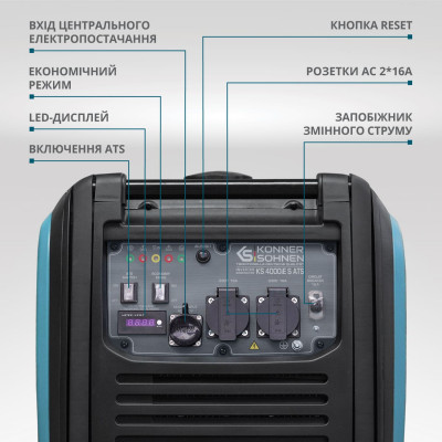 Інверторний генератор KS 4000iE S ATS